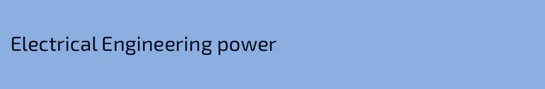 Electrical Engineering power